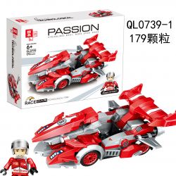 ZHEGAO QL0739 0739 non  FLYING SPUR RACING 4 MẪU XE bộ đồ chơi xếp lắp ráp ghép mô hình Racers Đua Tốc Độ 681 khối