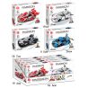 ZHEGAO QL0739 0739 non  FLYING SPUR RACING 4 MẪU XE bộ đồ chơi xếp lắp ráp ghép mô hình Racers Đua Tốc Độ 681 khối