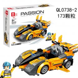ZHEGAO QL0738 0738 non  FLYING SPUR RACING 4 MẪU XE bộ đồ chơi xếp lắp ráp ghép mô hình Racers Đua Tốc Độ 688 khối