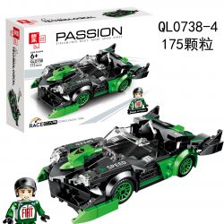 ZHEGAO QL0738 0738 non  FLYING SPUR RACING 4 MẪU XE bộ đồ chơi xếp lắp ráp ghép mô hình Racers Đua Tốc Độ 688 khối