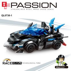 ZHEGAO QL0738 0738 non  FLYING SPUR RACING 4 MẪU XE bộ đồ chơi xếp lắp ráp ghép mô hình Racers Đua Tốc Độ 688 khối
