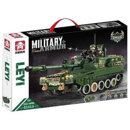 LE YI 81013 non  PHÁO TỰ HÀNH PLZ-05 bộ đồ chơi xếp lắp ráp ghép mô hình Military Army Quân Sự Bộ Đội 625 khối