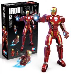 RENZAIMA 789 non  NGƯỜI SẮT MK50 bộ đồ chơi xếp lắp ráp ghép mô hình Marvel Super Heroes IRON LEGION MARK 50 Siêu Anh Hùng Marvel 446 khối
