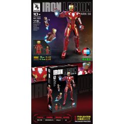 RENZAIMA 789 non  NGƯỜI SẮT MK50 bộ đồ chơi xếp lắp ráp ghép mô hình Marvel Super Heroes IRON LEGION MARK 50 Siêu Anh Hùng Marvel 446 khối
