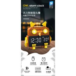 ACCUMULATE CULTURE J602 non  ĐỒNG HỒ BÁO THỨC THÔNG MINH VIBRANT OWL bộ đồ chơi xếp lắp ráp ghép mô hình Gear SMART ALARM CLOCK Đồ Lắp Ghép