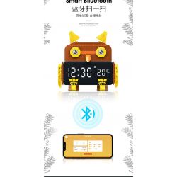 ACCUMULATE CULTURE J602 non  ĐỒNG HỒ BÁO THỨC THÔNG MINH VIBRANT OWL bộ đồ chơi xếp lắp ráp ghép mô hình Gear SMART ALARM CLOCK Đồ Lắp Ghép