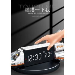 ACCUMULATE CULTURE J601 non  ĐỒNG HỒ BÁO THỨC THÔNG MINH TÀU CON THOI bộ đồ chơi xếp lắp ráp ghép mô hình Gear SMART ALARM CLOCK Đồ Lắp Ghép