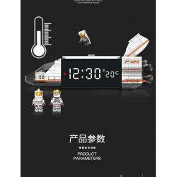 ACCUMULATE CULTURE J601 non  ĐỒNG HỒ BÁO THỨC THÔNG MINH TÀU CON THOI bộ đồ chơi xếp lắp ráp ghép mô hình Gear SMART ALARM CLOCK Đồ Lắp Ghép