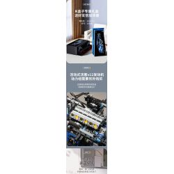 SHARP MODEL JIMU LIANGPIN 10520 non  MANNIU SVJ tỷ lệ 1:8 bộ đồ chơi xếp lắp ráp ghép mô hình 3811 khối