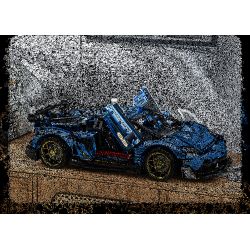 SHARP MODEL JIMU LIANGPIN 10520 non  MANNIU SVJ tỷ lệ 1:8 bộ đồ chơi xếp lắp ráp ghép mô hình 3811 khối