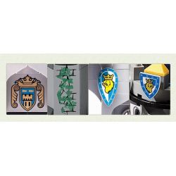 QMAN ENLIGHTEN KEEPPLEY 1023 non  BAO VÂY LÂU ĐÀI NHÀ VUA bộ đồ chơi xếp lắp ráp ghép mô hình Medieval Castle LION CASTLE Chiến Tranh Trung Cổ 1393 khối