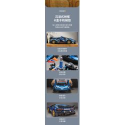 SHARP MODEL JIMU LIANGPIN 10520 non  MANNIU SVJ tỷ lệ 1:8 bộ đồ chơi xếp lắp ráp ghép mô hình 3811 khối