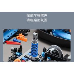 SHARP MODEL JIMU LIANGPIN 10520 non  MANNIU SVJ tỷ lệ 1:8 bộ đồ chơi xếp lắp ráp ghép mô hình 3811 khối