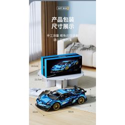 SHARP MODEL JIMU LIANGPIN 10520 non  MANNIU SVJ tỷ lệ 1:8 bộ đồ chơi xếp lắp ráp ghép mô hình 3811 khối