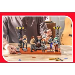 PLEYERID M38-P8019 P8019 8019 M38P8019 38-P8019 non  BAN NHẠC ĐỐT CHÁY HAPPY TWIST bộ đồ chơi xếp lắp ráp ghép mô hình Creator Expert BURN Chuyên Gia Sáng Tạo