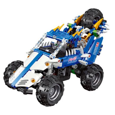 JIESTAR 58041 non  ACTIVE ALLIANCE XE ĐỊA HÌNH FIRE WHEELS O-I bộ đồ chơi xếp lắp ráp ghép mô hình 349 khối