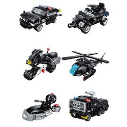 QMAN ENLIGHTEN KEEPPLEY 41107 non  SIÊU BỘ ÁO GIÁP SWAT 6 TỔ HỢP bộ đồ chơi xếp lắp ráp ghép mô hình Transformers Robot Đại Chiến Người Máy Biến Hình 741 khối