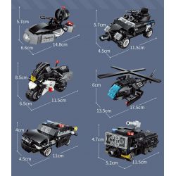 QMAN ENLIGHTEN KEEPPLEY 41107 non  SIÊU BỘ ÁO GIÁP SWAT 6 TỔ HỢP bộ đồ chơi xếp lắp ráp ghép mô hình Transformers Robot Đại Chiến Người Máy Biến Hình 741 khối