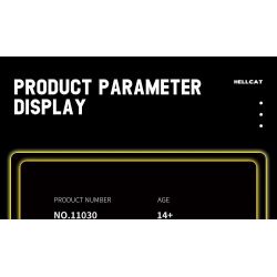 REOBRIX 11030 non  DODGE CHALLENGER SRT HELLCAT tỷ lệ 1:12 bộ đồ chơi xếp lắp ráp ghép mô hình Model Team DODGE HELLCAT Mô Hình Hiện Đại 1740 khối