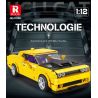 REOBRIX 11030 non  DODGE CHALLENGER SRT HELLCAT tỷ lệ 1:12 bộ đồ chơi xếp lắp ráp ghép mô hình Model Team DODGE HELLCAT Mô Hình Hiện Đại 1740 khối
