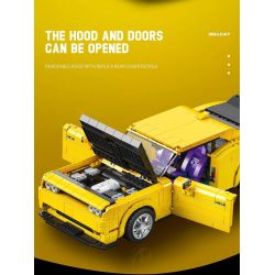 REOBRIX 11030 non  DODGE CHALLENGER SRT HELLCAT tỷ lệ 1:12 bộ đồ chơi xếp lắp ráp ghép mô hình Model Team DODGE HELLCAT Mô Hình Hiện Đại 1740 khối
