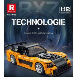 REOBRIX 11029 non  MAZDA RX-7 tỷ lệ 1:12 bộ đồ chơi xếp lắp ráp ghép mô hình Model Team Mô Hình Hiện Đại 1482 khối