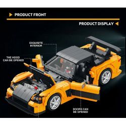 REOBRIX 11029 non  MAZDA RX-7 tỷ lệ 1:12 bộ đồ chơi xếp lắp ráp ghép mô hình Model Team Mô Hình Hiện Đại 1482 khối