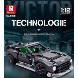 REOBRIX 11028 non  ASTON MARTIN VICTOR tỷ lệ 1:12 bộ đồ chơi xếp lắp ráp ghép mô hình Model Team Mô Hình Hiện Đại 1638 khối