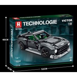 REOBRIX 11028 non  ASTON MARTIN VICTOR tỷ lệ 1:12 bộ đồ chơi xếp lắp ráp ghép mô hình Model Team Mô Hình Hiện Đại 1638 khối