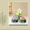 WELEMAGINATION 2114 non  HỘP TRƯNG BÀY CHẬU CÂY MỌNG NƯỚC KẾT HỢP TÁM TRONG MỘT bộ đồ chơi xếp lắp ráp ghép mô hình Flowers POTTED GARDEN Hoa 1257 khối