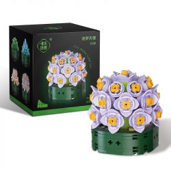 WELEMAGINATION 2108 non  CHẬU CÂY KẾT HỢP MỌNG NƯỚC DREAM ANGEL bộ đồ chơi xếp lắp ráp ghép mô hình Flowers POTTED GARDEN Hoa 182 khối