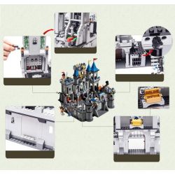 QMAN ENLIGHTEN KEEPPLEY 1023 non  BAO VÂY LÂU ĐÀI NHÀ VUA bộ đồ chơi xếp lắp ráp ghép mô hình Medieval Castle LION CASTLE Chiến Tranh Trung Cổ 1393 khối