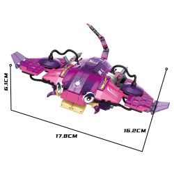 ZHEGAO 662001 non  4 LOẠI CÁ MẬP BIỂN SÂU PHÁT SÁNG CUA ĐUỐI MỰC bộ đồ chơi xếp lắp ráp ghép mô hình Creator DEEP-SEA DRGANISMS Sáng Tạo