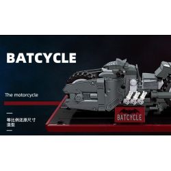 JIESTAR 58051 non  ĐUA XE NHỰA ĐƯỜNG BATBIKE bộ đồ chơi xếp lắp ráp ghép mô hình BATCYCLE 224 khối