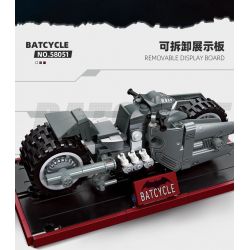 JIESTAR 58051 non  ĐUA XE NHỰA ĐƯỜNG BATBIKE bộ đồ chơi xếp lắp ráp ghép mô hình BATCYCLE 224 khối