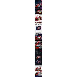 JIESTAR 58050 non  ĐUA XE NHỰA ĐƯỜNG KUSANAGI BLADE CT-3X bộ đồ chơi xếp lắp ráp ghép mô hình Movie & Game Phim Và Trò Chơi 241 khối