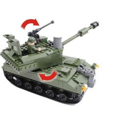 GUDI 600009A Xếp hình kiểu  MILITARY ARMY Armed Assault Xe Tăng 352 khối