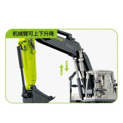 SEMBO 705111 non  ZOOMLION MÁY XÚC bộ đồ chơi xếp lắp ráp ghép mô hình City Thành Phố 735 khối