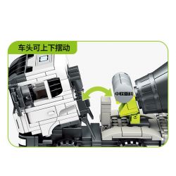 SEMBO 705110 non  ZOOMLION XE TRỘN BÊ TÔNG bộ đồ chơi xếp lắp ráp ghép mô hình City Thành Phố 470 khối