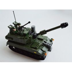 GUDI 600009A Xếp hình kiểu  MILITARY ARMY Armed Assault Xe Tăng 352 khối
