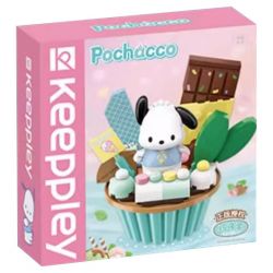 KEEPPLEY K20821 20821 non  CHÚ CHÓ SANRIO PACHA CHIẾC BÁNH NHỎ DỄ THƯƠNG bộ đồ chơi xếp lắp ráp ghép mô hình Movie & Game POCHACCO Phim Và Trò Chơi