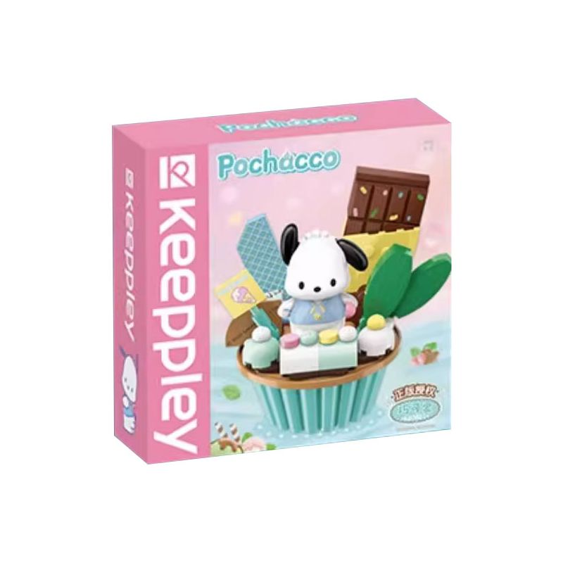 KEEPPLEY K20821 20821 non  CHÚ CHÓ SANRIO PACHA CHIẾC BÁNH NHỎ DỄ THƯƠNG bộ đồ chơi xếp lắp ráp ghép mô hình Movie & Game POCHACCO Phim Và Trò Chơi