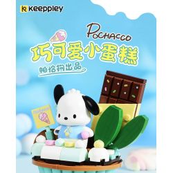 KEEPPLEY K20821 20821 non  CHÚ CHÓ SANRIO PACHA CHIẾC BÁNH NHỎ DỄ THƯƠNG bộ đồ chơi xếp lắp ráp ghép mô hình Movie & Game POCHACCO Phim Và Trò Chơi