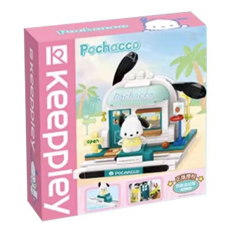 KEEPPLEY K20820 20820 non  CHÓ SANRIO PACHA ĐẤU TRƯỜNG VUI NHỘN bộ đồ chơi xếp lắp ráp ghép mô hình Movie & Game POCHACCO Phim Và Trò Chơi