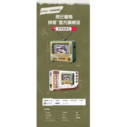 PANTASY 85001 non  TRUYỀN HÌNH HOÀI NIỆM bộ đồ chơi xếp lắp ráp ghép mô hình Creator RETRO TELEVISION Sáng Tạo 800 khối