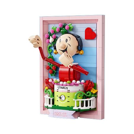 PANTASY 86404 non  BỨC TRANH BA CHIỀU CỦA POPEYE OLIVIA bộ đồ chơi xếp lắp ráp ghép mô hình Movie & Game Phim Và Trò Chơi