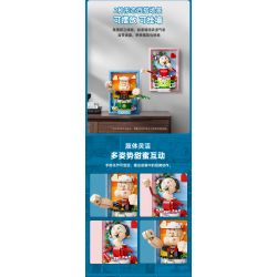 PANTASY 86404 non  BỨC TRANH BA CHIỀU CỦA POPEYE OLIVIA bộ đồ chơi xếp lắp ráp ghép mô hình Movie & Game Phim Và Trò Chơi