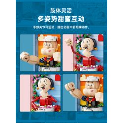 PANTASY 86404 non  BỨC TRANH BA CHIỀU CỦA POPEYE OLIVIA bộ đồ chơi xếp lắp ráp ghép mô hình Movie & Game Phim Và Trò Chơi