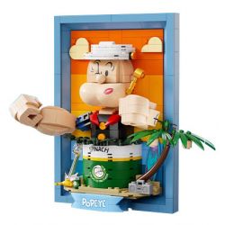 PANTASY 86403 non  TRANH BA CHIỀU POPEYE PHONG CÁCH bộ đồ chơi xếp lắp ráp ghép mô hình Movie & Game Phim Và Trò Chơi