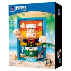 PANTASY 86403 non  TRANH BA CHIỀU POPEYE PHONG CÁCH bộ đồ chơi xếp lắp ráp ghép mô hình Movie & Game Phim Và Trò Chơi